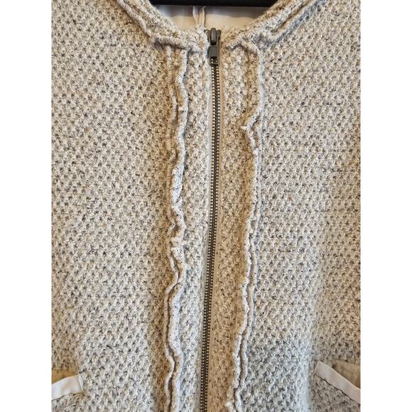 Angel of the north Anthropologie full zip knit sweater Size L Preppy, steam core - Picture 2 of 7